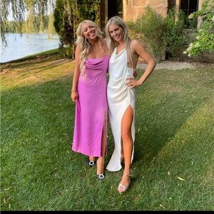 Pink silk Zara dress worn once!